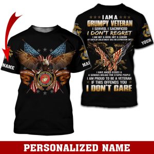 Personalized Name Marine 3D All Over Printed Clothes DHLL290402
