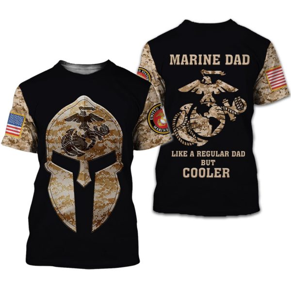 Marine Dad 3D All Over Printed Clothes DHLL030603