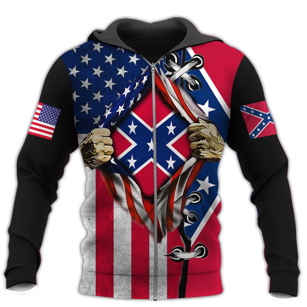 telegram skrivestil Megalopolis Confederate Flag Hoodie For Sale 3D All Over Printed Clothes - Rosatee