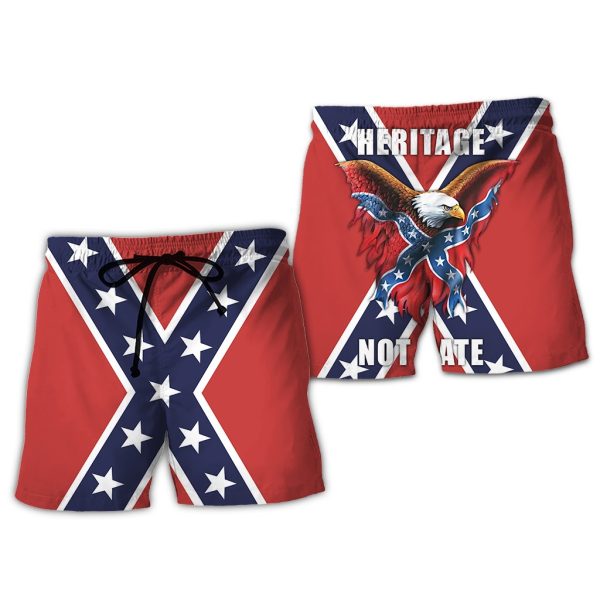 Confederate Flag 3D All Over Printed Clothes -Shorts