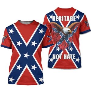 Confederate American 3D All Over Printed CLothes HUTD070702