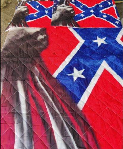 Confederate America Flag Quilt With Pillowcase HUTH090701 photo review