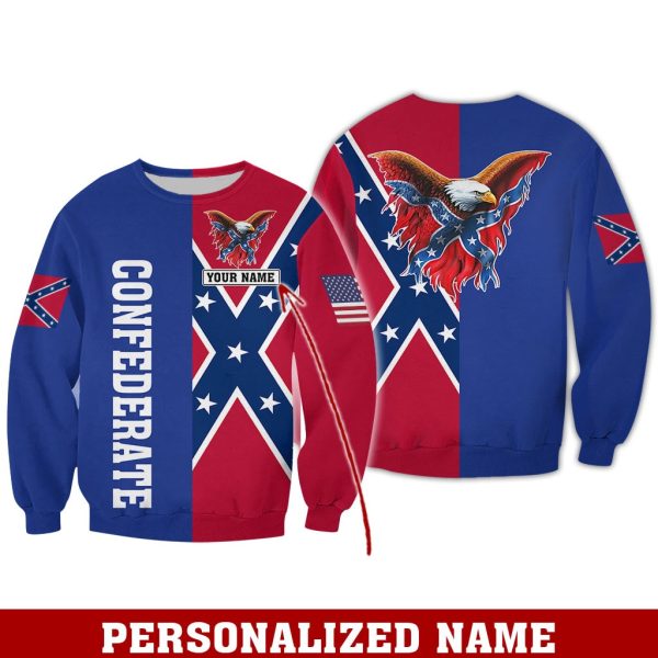 Confederate States of America Flag History LONG-SLEEVED-SHIRT