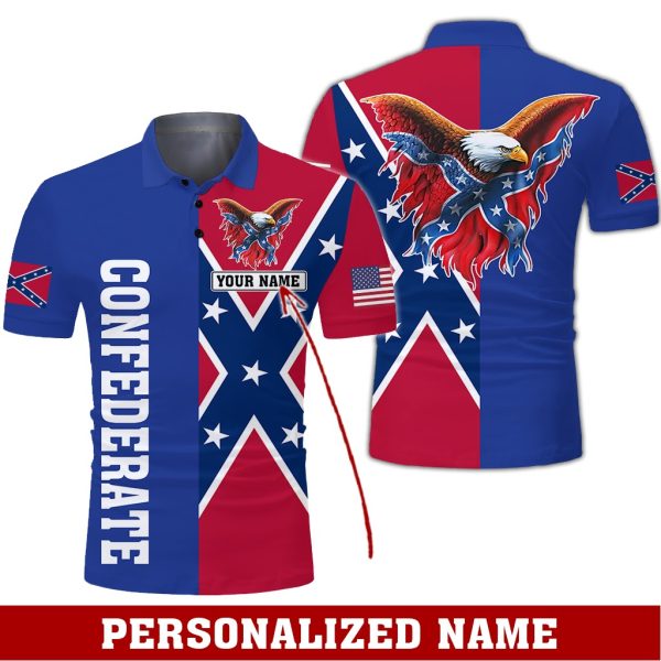 Confederate States of America Flag History POLO Shirt