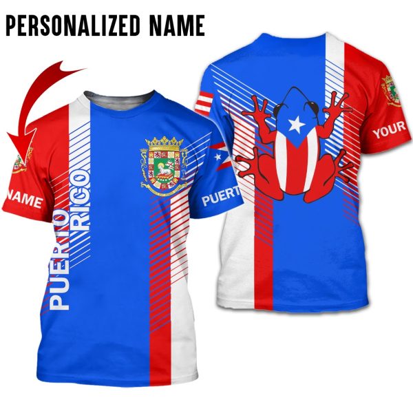 Puerto Rico 3D All Over Printed Clothes HUTD170705