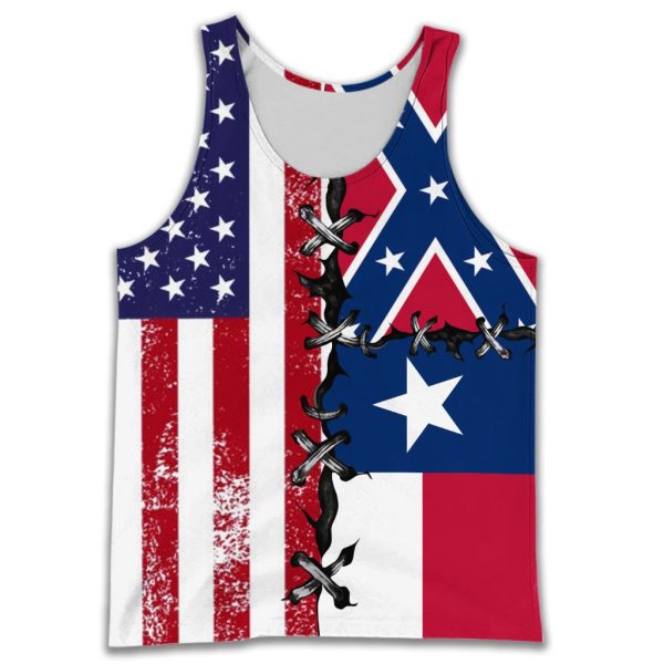 Texas confederate flag for sale tanktop