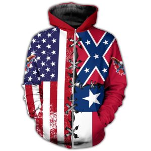 Texas confederate flag for sale zipped hoodie