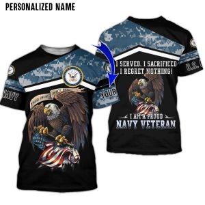 Personalized Name US Navy 3D All Over Printed Clothes NQML291001