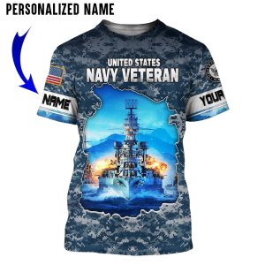 Personalized Name US Navy 3D All Over Printed Clothes HUMA231202