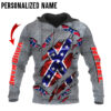 Personalized Name Rebel Flag 3D All Over Printed Clothes UKKH260401