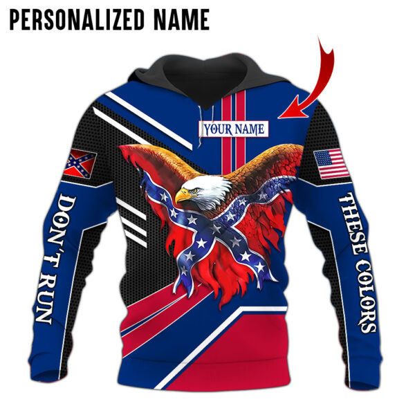Personalized Name Rebel Flag 3D All Over Printed Clothes UKKH210402