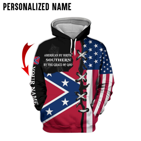 Personalized Name Rebel Flag 3D All Over Printed Clothes UKKH280401