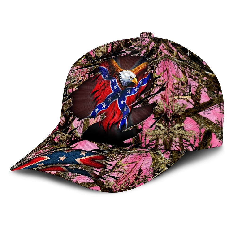 Camo Hat With Confederate Flag- an accessory for super cheap