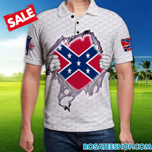 confederate flag golf shirt qfaa210701