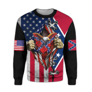 confederate flag sweatshirt qfkh090701