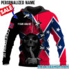 Personalized Name Confederate Flag Hoodie