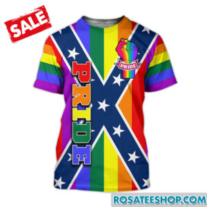 rainbow confederate flag shirt qfkh180701