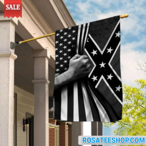 Black And White Confederate Flag UKKH060702