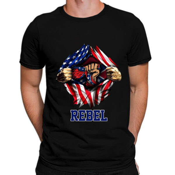 Cheap Rebel Flag T Shirts QFAA310812