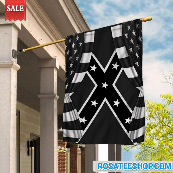 Confederate Flag Black And White UKKH070701