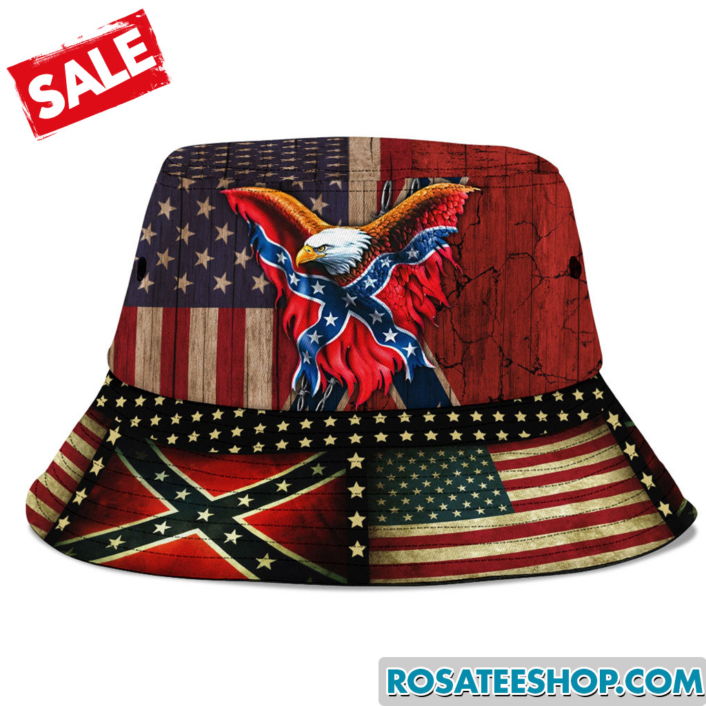Cheap, stylish Confederate Flag Bucket Hat