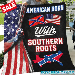 Confederate Rebel Flag Blanket