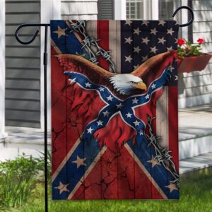 Blended Confederate Flag And American Flag