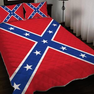CONFEDERATE FLAG Quilt With Pillowcase UKAA131202
